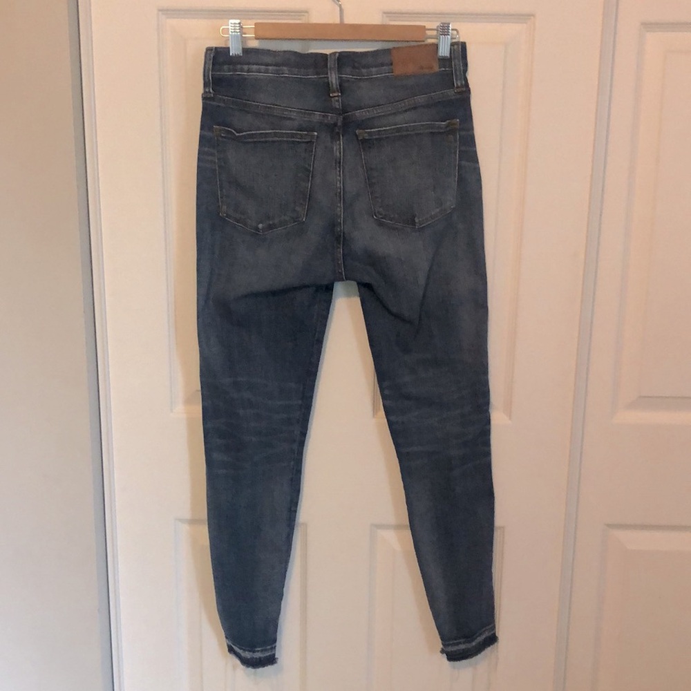 MADEWELL 9" High Rise Skinny Distressed Raw Hem Jeans Size 29 - Picture 5 of 11